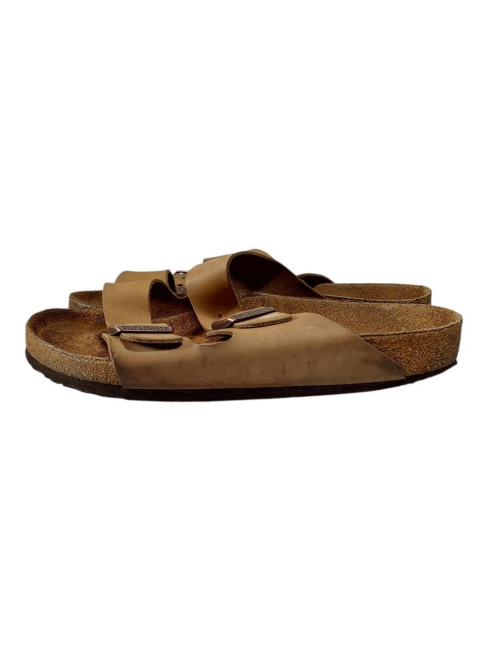 Birkenstock Arizona Brown Oiled Leather Two-Strap Sandal 42 Wide (M9, L11) - Picture 2 of 9